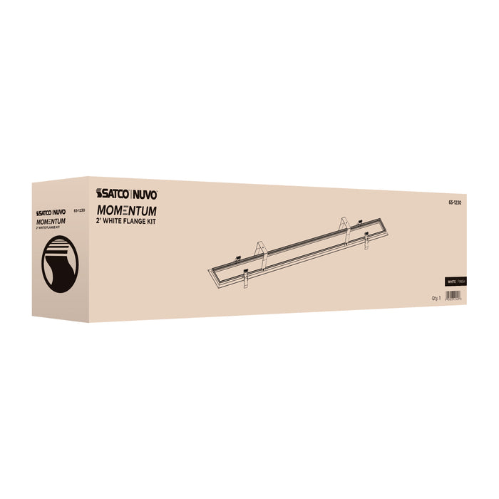 SATCO/NUVO Momentum 2 Foot Flange Kit White Finish (Q3)