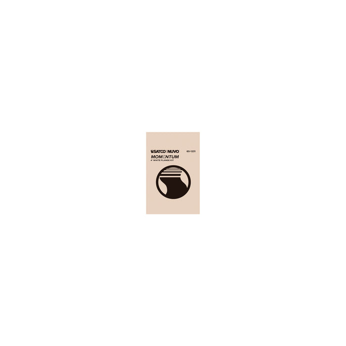 SATCO/NUVO Momentum 4 Foot Flange Kit White Finish (Q3)