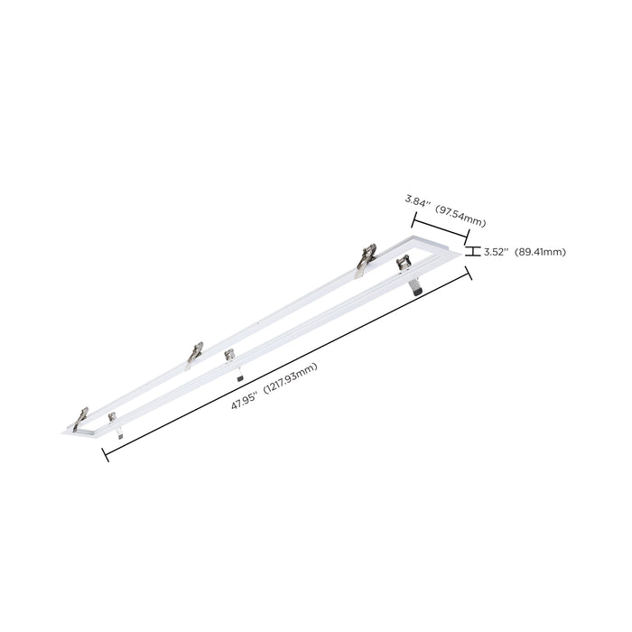 SATCO/NUVO Momentum 4 Foot Flange Kit White Finish (Q3)