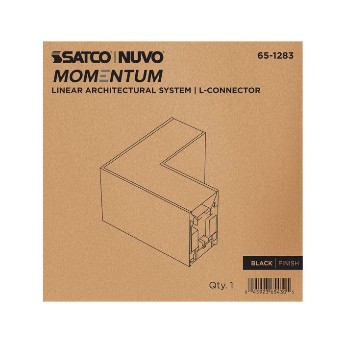 SATCO/NUVO L-Connector For LED Linear System Black (65-1283)