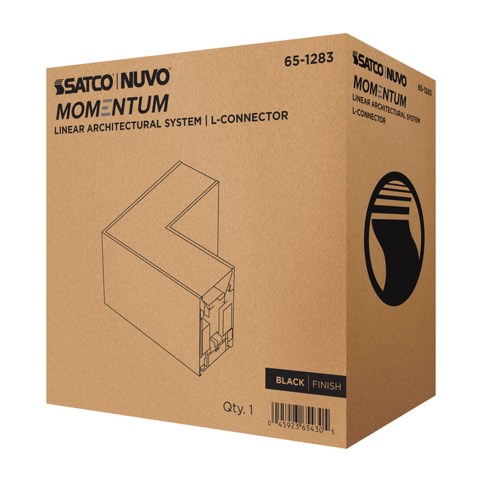 SATCO/NUVO L-Connector For LED Linear System Black (65-1283)