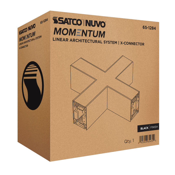 SATCO/NUVO X-Connector For LED Linear System Black (65-1284)