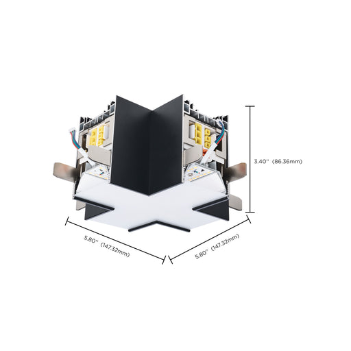 SATCO/NUVO X-Connector For LED Linear System Black (65-1284)