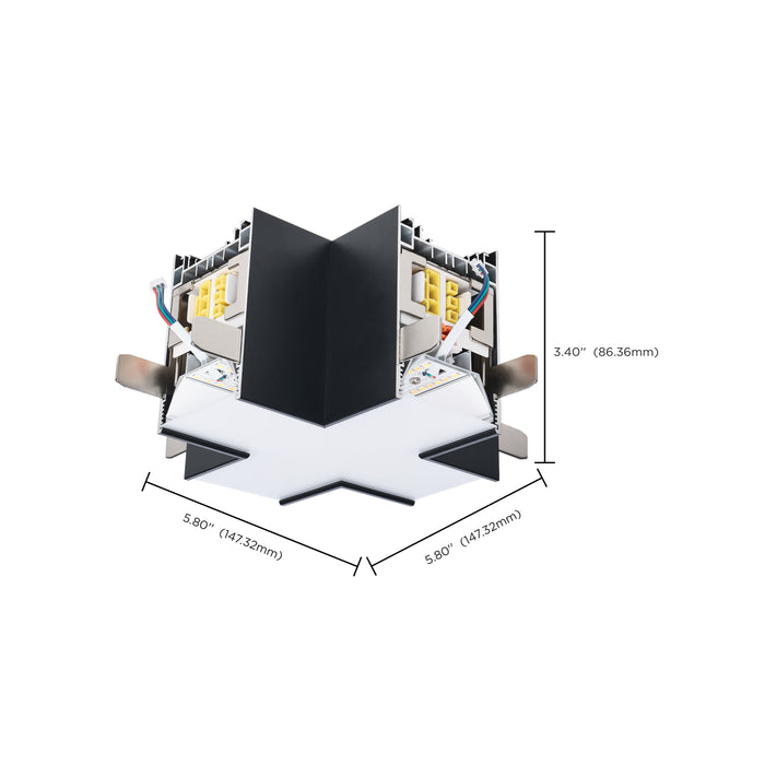 SATCO/NUVO X-Connector For LED Linear System Black (65-1284)