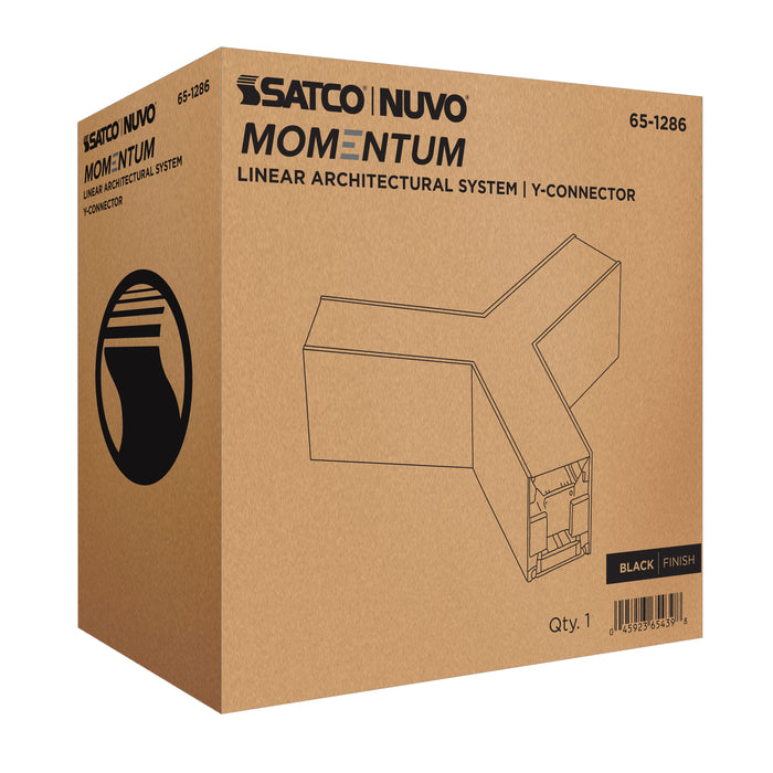 SATCO/NUVO Y-Connector For LED Linear System Black (65-1286)