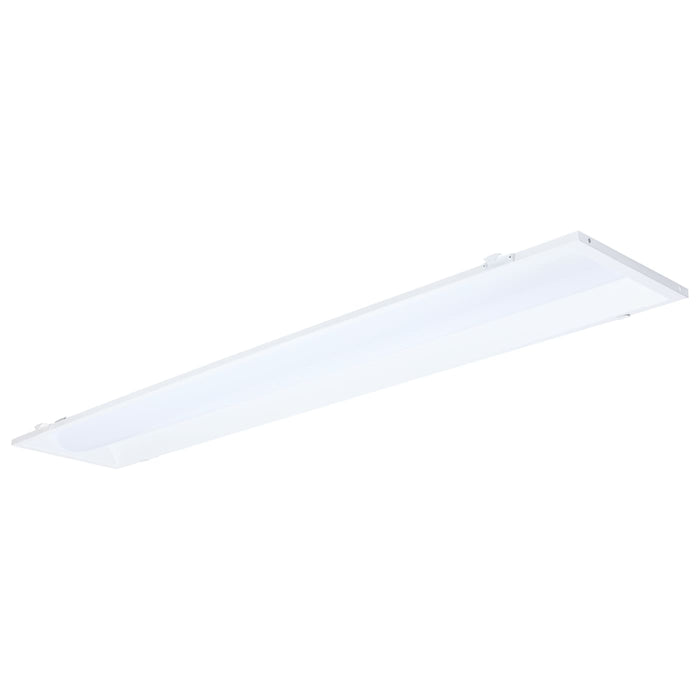 SATCO/NUVO LED 1X4 Center Basket Troffer Retrofit Kit Wattage/CCT Selectable 40W/30W/20W 3500K/4000K/5000K Dimmable 120-277V Matte White Finish (65-1300)