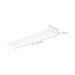 SATCO/NUVO LED 1X4 Center Basket Troffer Retrofit Kit Wattage/CCT Selectable 40W/30W/20W 3500K/4000K/5000K Dimmable 120-277V Matte White Finish (65-1300)