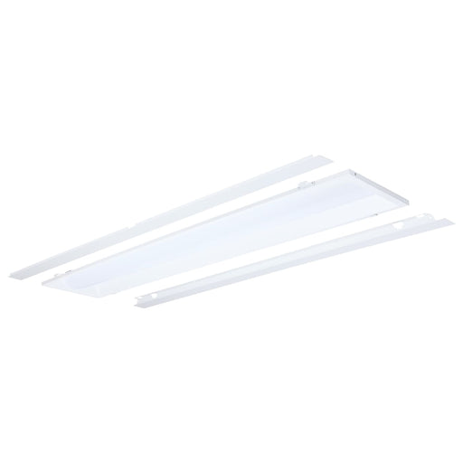 SATCO/NUVO LED 1X4 Center Basket Troffer Retrofit Kit Wattage/CCT Selectable 40W/30W/20W 3500K/4000K/5000K Dimmable 120-277V Matte White Finish (65-1300)