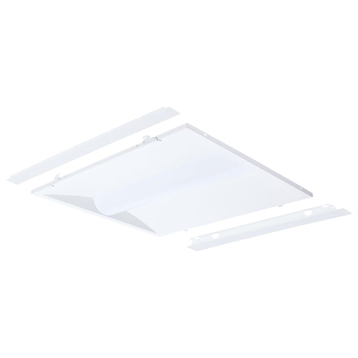 SATCO/NUVO LED 2X2 Center Basket Troffer Retrofit Kit Wattage/CCT Selectable 40W/30W/20W 3500K/4000K/5000K Dimmable 120-277V Matte White Finish (65-1301)