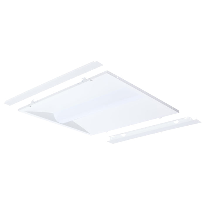 SATCO/NUVO LED 2X2 Center Basket Troffer Retrofit Kit Wattage/CCT Selectable 40W/30W/20W 3500K/4000K/5000K Dimmable 120-277V Matte White Finish (65-1301)