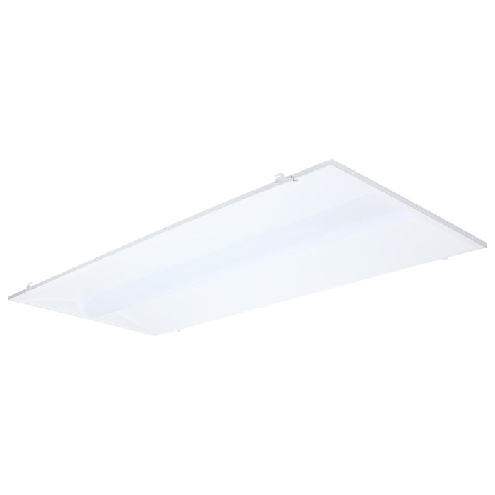 SATCO/NUVO LED 2X4 Center Basket Troffer Retrofit Kit Wattage/CCT Selectable 50W/40W/30W 3500K/4000K/5000K Dimmable 120-277V Matte White Finish (65-1302)