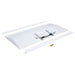 SATCO/NUVO LED 2X4 Center Basket Troffer Retrofit Kit Wattage/CCT Selectable 50W/40W/30W 3500K/4000K/5000K Dimmable 120-277V Matte White Finish (65-1302)