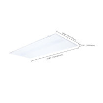 SATCO/NUVO LED 2X4 Center Basket Troffer Retrofit Kit Wattage/CCT Selectable 50W/40W/30W 3500K/4000K/5000K Dimmable 120-277V Matte White Finish (65-1302)