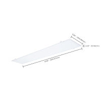 SATCO/NUVO LED 1X4 Flat Panel Troffer Retrofit Kit Wattage/CCT Selectable 40W/30W/20W 3500K/4000K/5000K Dimmable 120-277V Matte White Finish (65-1320)