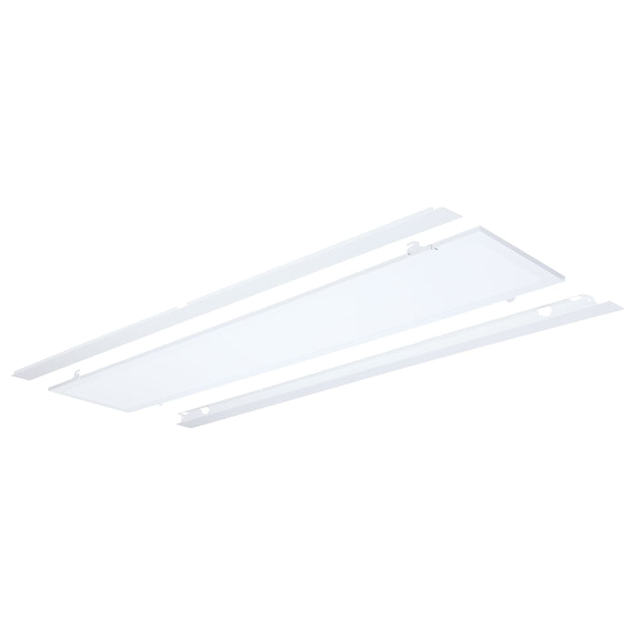 SATCO/NUVO LED 1X4 Flat Panel Troffer Retrofit Kit Wattage/CCT Selectable 40W/30W/20W 3500K/4000K/5000K Dimmable 120-277V Matte White Finish (65-1320)