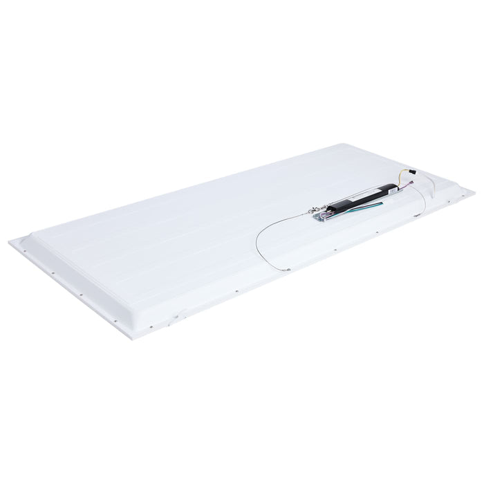 SATCO/NUVO LED 2X4 Flat Panel Troffer Retrofit Kit Wattage/CCT Selectable 50W/40W/30W 3500K/4000K/5000K Dimmable 120-277V Matte White Finish (65-1322)