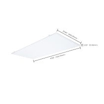 SATCO/NUVO LED 2X4 Flat Panel Troffer Retrofit Kit Wattage/CCT Selectable 50W/40W/30W 3500K/4000K/5000K Dimmable 120-277V Matte White Finish (65-1322)