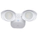 SATCO/NUVO 20W LED Square Dual Head Security Flood Light CCT Selectable 3000K/4000K/5000K 80 CRI 120-277V White Finish (65-1400)
