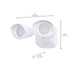 SATCO/NUVO 20W LED Square Dual Head Security Flood Light CCT Selectable 3000K/4000K/5000K 80 CRI 120-277V White Finish (65-1400)