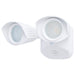 SATCO/NUVO 20W LED Square Dual Head Security Flood Light CCT Selectable 3000K/4000K/5000K 80 CRI 120-277V White Finish (65-1400)