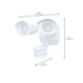 SATCO/NUVO 20W LED Square Dual Head Security Flood Light CCT Selectable 3000K/4000K/5000K 80 CRI 120-277V White Finish Motion Sensor (65-1401)