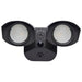 SATCO/NUVO 20W LED Square Dual Head Security Flood Light CCT Selectable 3000K/4000K/5000K 80 CRI 120-277V Bronze Finish (65-1402)