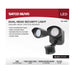 SATCO/NUVO 20W LED Square Dual Head Security Flood Light CCT Selectable 3000K/4000K/5000K 80 CRI 120-277V Black Finish Motion Sensor (65-1405)