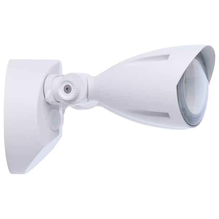SATCO/NUVO 20W LED Dual Bullet Head Security Flood Light CCT Selectable 3000K/4000K/5000K 80 CRI 120-277V White Finish (65-1410)