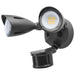 SATCO/NUVO 20W LED Dual Bullet Head Security Flood Light CCT Selectable 3000K/4000K/5000K 80 CRI 120-277V Black Finish Motion Sensor (65-1415)