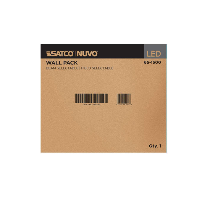 SATCO/NUVO LED Wall Pack Wattage/CCT Selectable 60W/40W/29W 3000K/4000K/5000K Beam Angle Selectable 60/90/110 Degree 120-347V (65-1500)