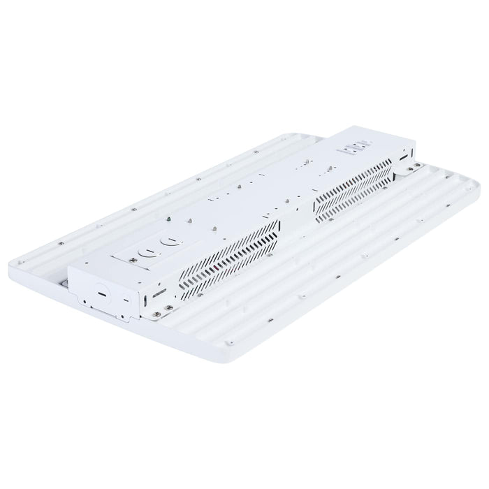 SATCO/NUVO LED Linear High Bay Wattage/CCT Selectable 240W/220W/180W 3000K/4000K/5000K Beam Angle Selectable White Finish 120-347V (65-1512)