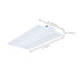 SATCO/NUVO LED Linear High Bay Wattage/CCT Selectable 240W/220W/180W 3000K/4000K/5000K Beam Angle Selectable White Finish 120-347V (65-1512)