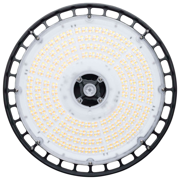 SATCO/NUVO LED UFO High Bay Wattage/CCT Selectable 120W/100W/80W 3000K/4000K/5000K 120-347V Selectable Beam Angle 60/80/100 Degree Black (65-1520)