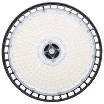 SATCO/NUVO LED UFO High Bay Wattage/CCT Selectable 240W/200W/150W 3000K/4000K/5000K 120-347V Selectable Beam Angle 60/80/100 Degree Black (65-1521)