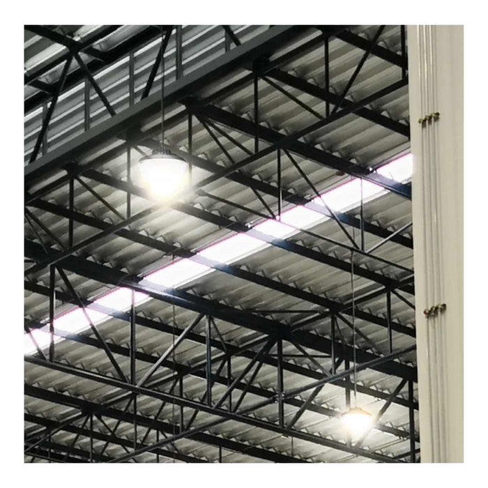 SATCO/NUVO LED UFO High Bay Wattage/CCT Selectable 120W/100W/80W 3000K/4000K/5000K 120-347V Selectable Beam Angle 60/80/100 Degree White (65-1522)