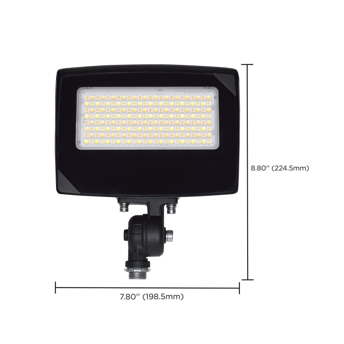 SATCO/NUVO LED Flood Light Wattage/CCT Selectable 35W/25W/15W 3000K/4000K/5000K Beam Angle Selectable Bronze Finish 120-347V (65-1540)