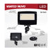SATCO/NUVO LED Flood Light Wattage/CCT Selectable 80W/60W/45W 3000K/4000K/5000K Beam Angle Selectable Bronze Finish 120-347V (65-1541)