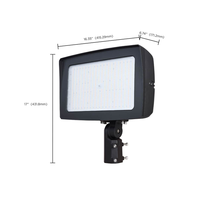 SATCO/NUVO LED Flood Light Wattage/CCT Selectable 300W/250W/200W 3000K/4000K/5000K Beam Angle Selectable Bronze Finish 120-347V (65-1543)