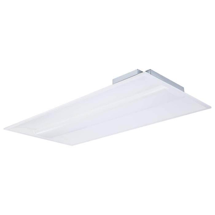 SATCO/NUVO 2X4 LED Single Basket Troffer Wattage/CCT Selectable 30W/40W/50W 3500K/4000K/5000K 120-277V White Finish (65-1601)