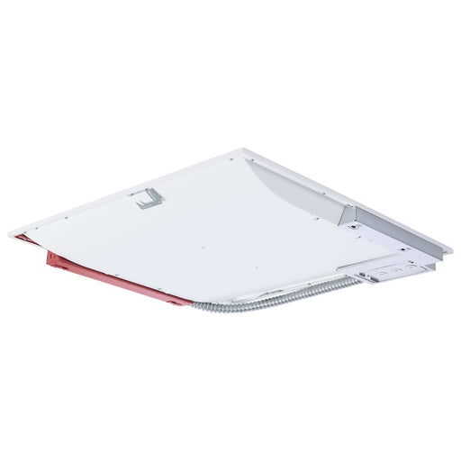 SATCO/NUVO 2X2 LED Single Basket Troffer Wattage/CCT Selectable 20W/30W/40W 3500K/4000K/5000K Emergency Battery 120-277V White Finish (65-1603)