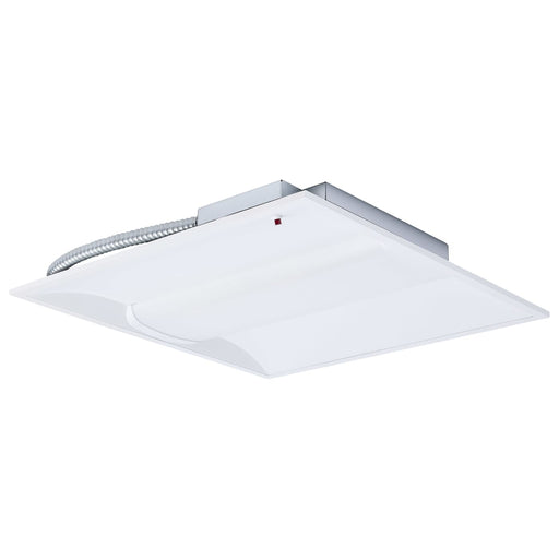 SATCO/NUVO 2X2 LED Single Basket Troffer Wattage/CCT Selectable 20W/30W/40W 3500K/4000K/5000K Emergency Battery 120-277V White Finish (65-1603)