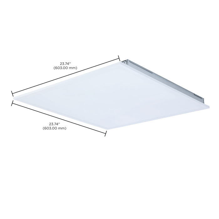 SATCO/NUVO 2X2 LED Backlit Flat Panel Wattage/CCT Selectable 20W/30W/40W 3500K/4000K/5000K 120-347V White (65-1671)