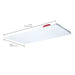 SATCO/NUVO 2X4 LED Backlit Flat Panel Wattage/CCT Selectable 30W/40W/50W 3500K/4000K/5000K Emergency Battery Backup 120-347V White (65-1676)
