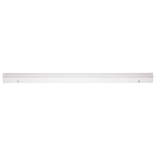 SATCO/NUVO 4 Foot LED Linear Strip Light Wattage And CCT Selectable 30W/40W/50W 3500K/4000K/5000K White Finish Microwave Sensor (65-1701)