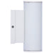 SATCO/NUVO 10W 1-Light Small LED Wall Sconce CCT Selectable 3000K/4000K/5000K 90 CRI Non-Dimmable 120-277V Up Or Down Installation White (65-1750)