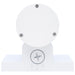 SATCO/NUVO 10W 1-Light Small LED Wall Sconce CCT Selectable 3000K/4000K/5000K 90 CRI Non-Dimmable 120-277V Up Or Down Installation White (65-1750)