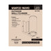 SATCO/NUVO 10W 1-Light Small LED Wall Sconce CCT Selectable 3000K/4000K/5000K 90 CRI Non-Dimmable 120-277V Up Or Down Installation White (65-1750)