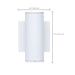 SATCO/NUVO 10W 1-Light Small LED Wall Sconce CCT Selectable 3000K/4000K/5000K 90 CRI Non-Dimmable 120-277V Up Or Down Installation White (65-1750)