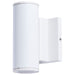 SATCO/NUVO 10W 1-Light Small LED Wall Sconce CCT Selectable 3000K/4000K/5000K 90 CRI Non-Dimmable 120-277V Up Or Down Installation White (65-1750)