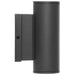 SATCO/NUVO 10W 1-Light Small LED Wall Sconce CCT Selectable 3000K/4000K/5000K 90 CRI Non-Dimmable 120-277V Up Or Down Installation Black (65-1751)